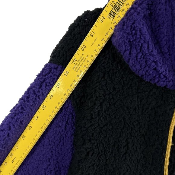 NFL Team Apparel NWT Baltimore Ravens L Sherpa Fleece Sweatshirt Black Full Zip - Picture 8 of 16